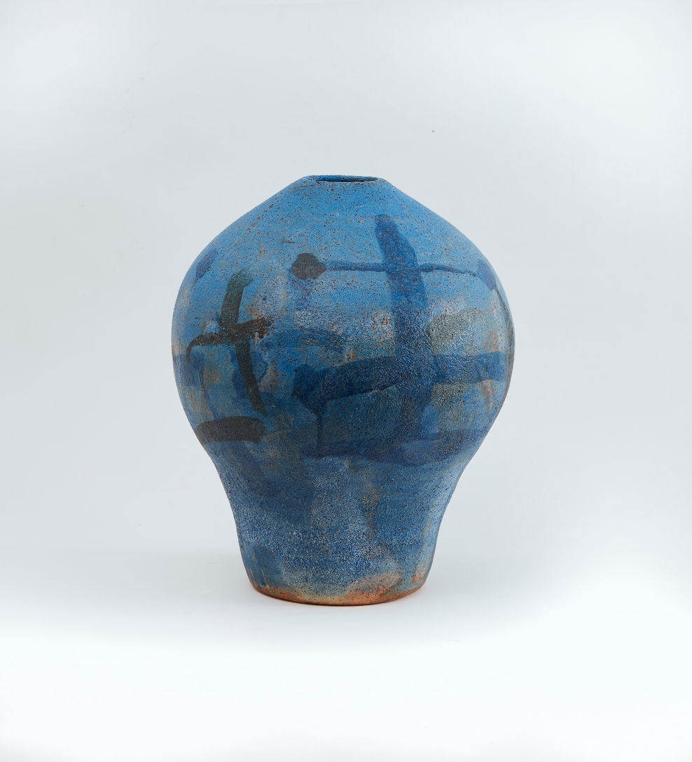 ‘River Speech and Signs’, stoneware ceramic with glaze, 42 x 33 x 33 cm, 2020