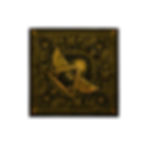 Gold WS bandana with winged eye and paisley patterns