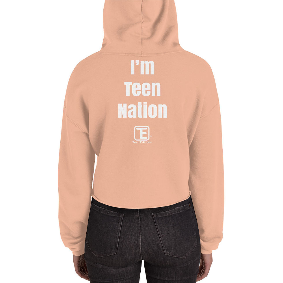 Thumbnail: Official Teen Thriller's - Black - Crop Hoodie