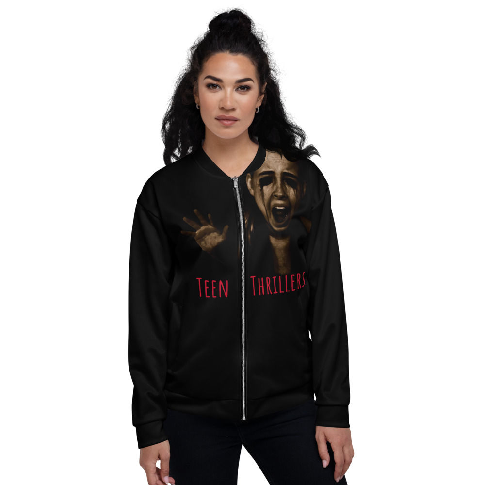 Teen Thrillers Official Girls Unisex Bomber Jacket - Black