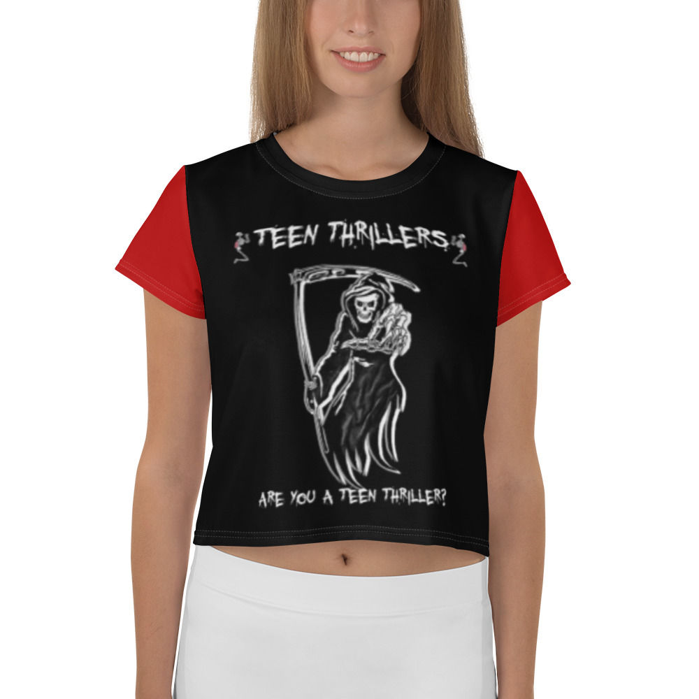 Official Teen Thriller's Halloween Red Crop Tee