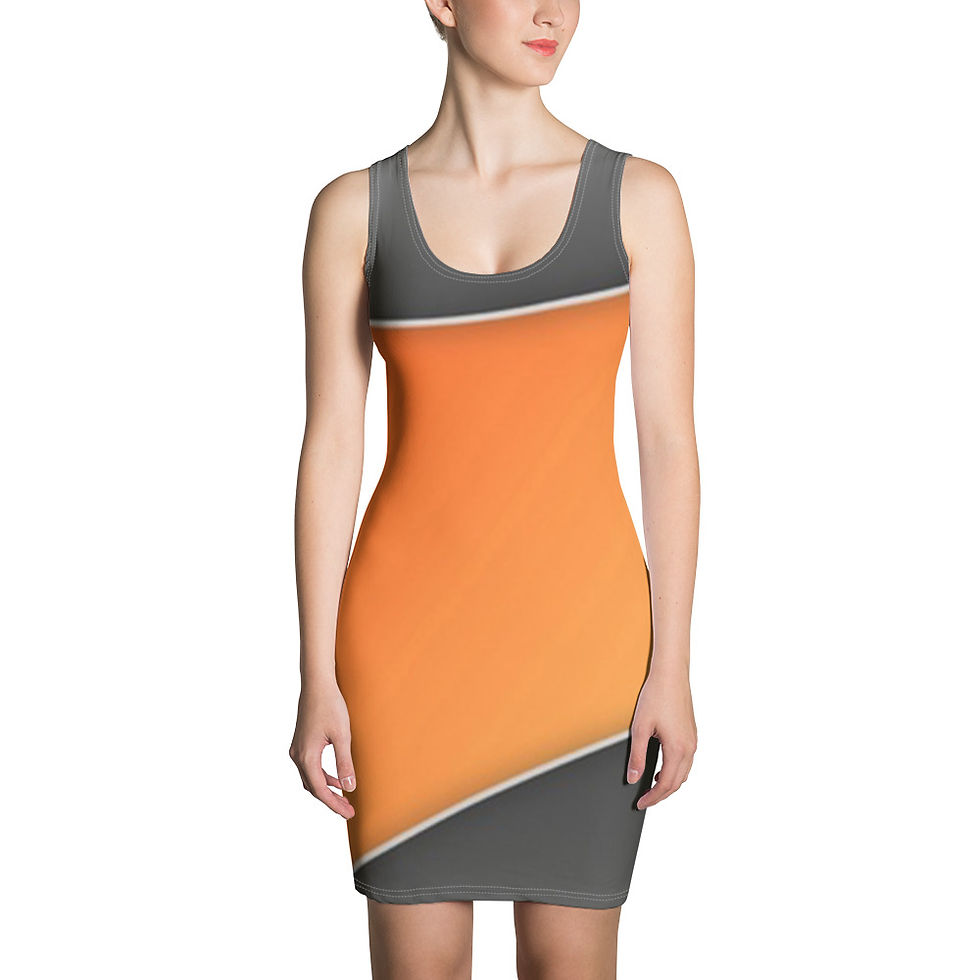 Orange Swagger Slide Dress
