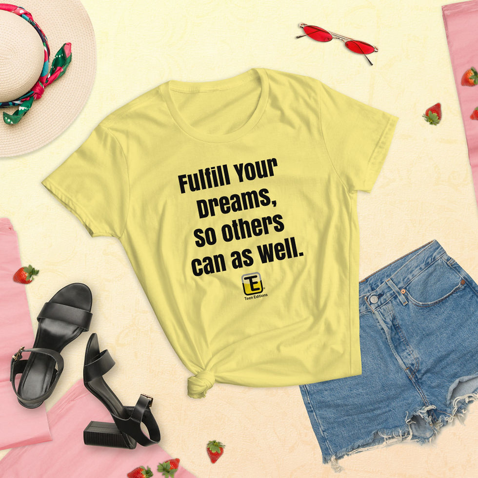 Thumbnail: Official Teen Edition's Fulfill Your Dreams - Women's Short Sleeve T-Shirt