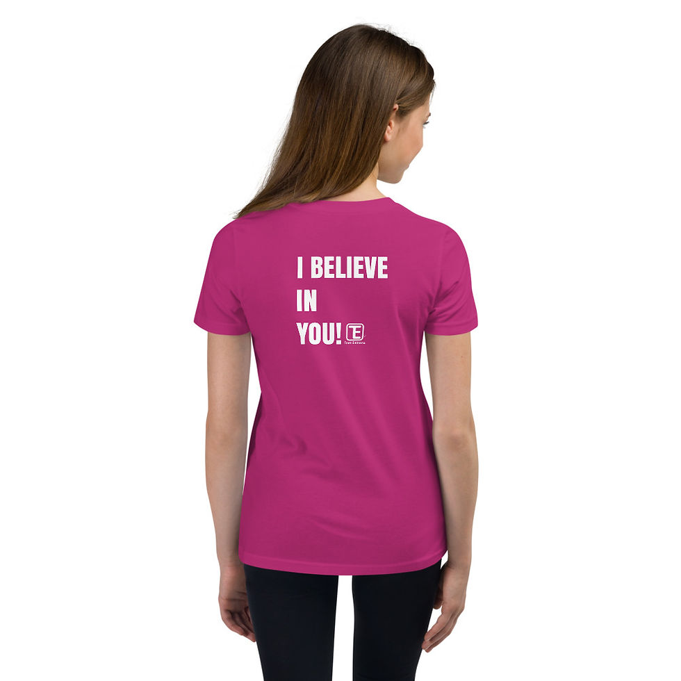Thumbnail: I Believe in You - Youth Short Sleeve T-Shirt