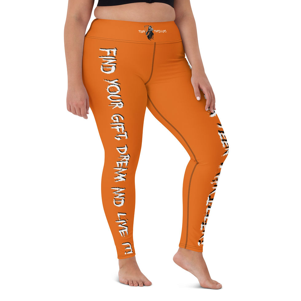 Thumbnail: Teen Thriller's Official Orange Halloween Leggings 
