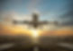 jet taking off, sunset.jpg