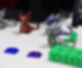 Colorful 3D printed dragons and various small models