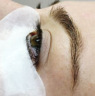 photo of eyelash lift and tint process