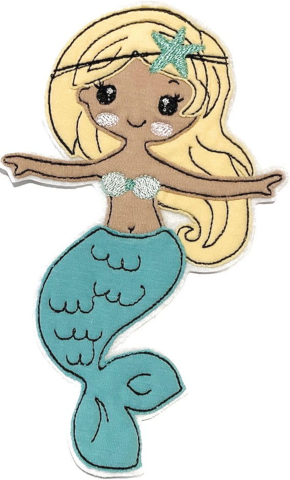 Applikation Meerjungfrau mint