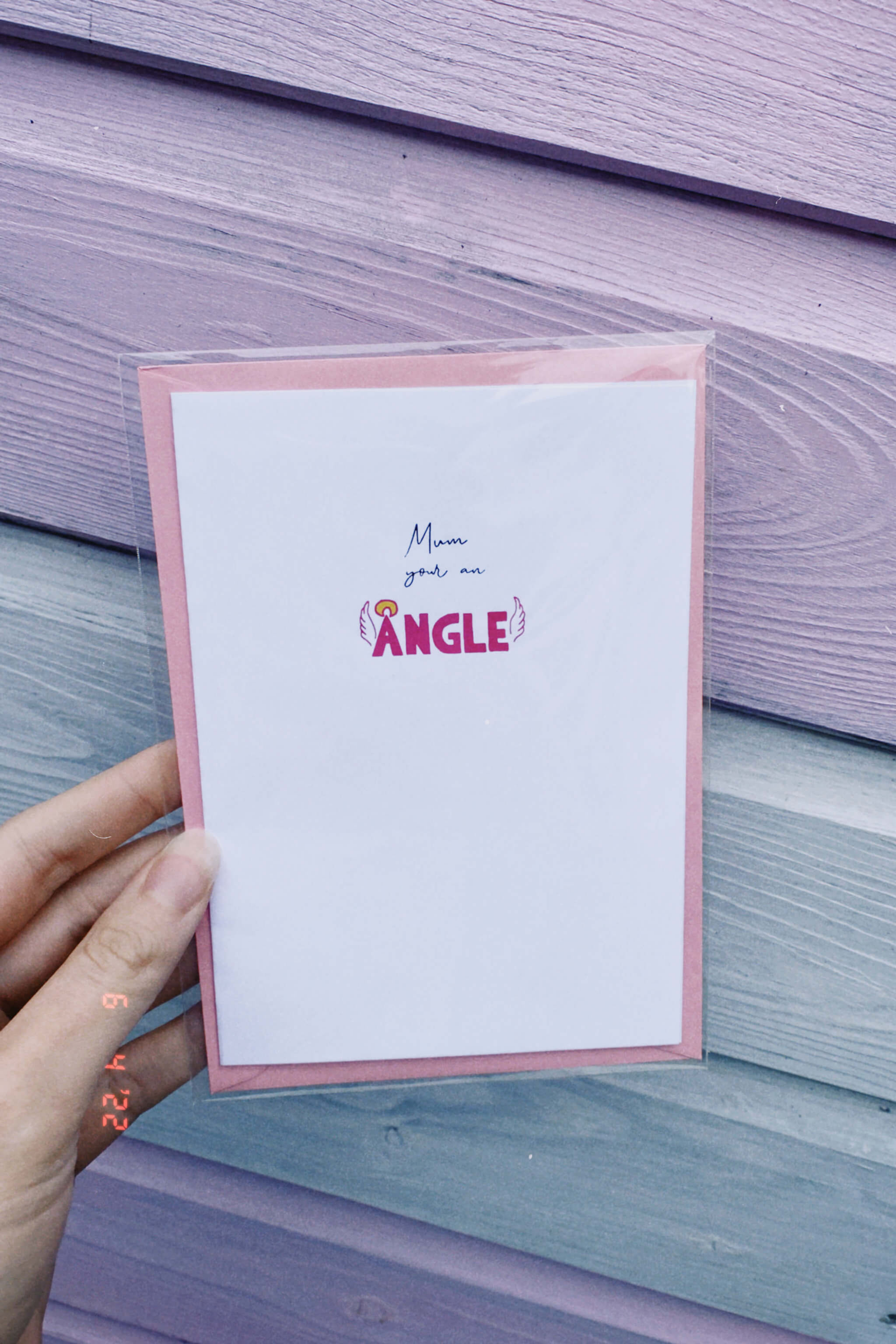 Willow Pill inspired Angle greeting card