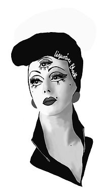 Liquorice Black inspired digital illustration Hopeless style