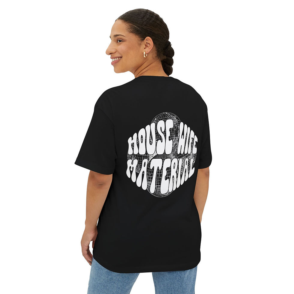 Thumbnail: House Wife Material Oversized Boxy Tee