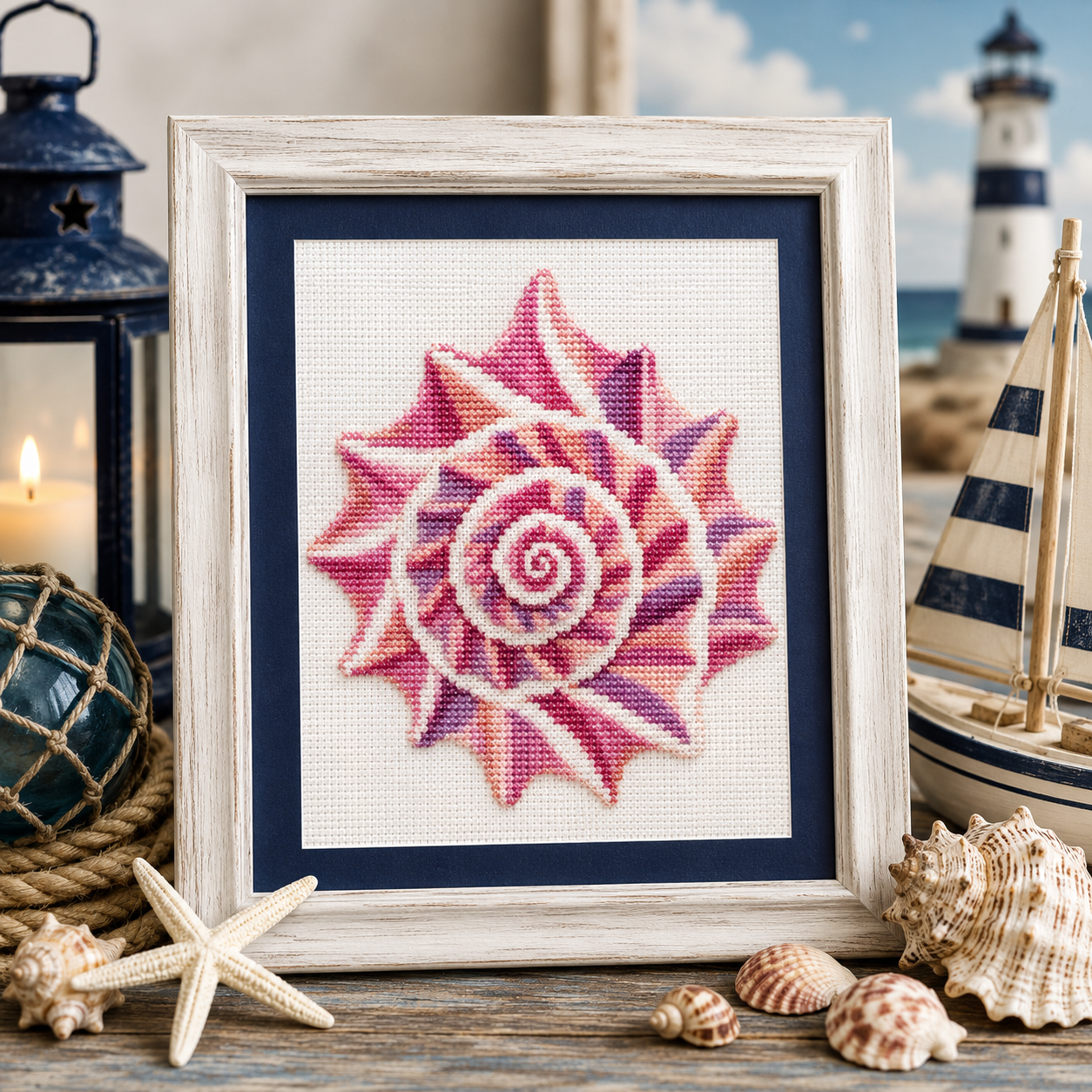 Conch Shell by Salty Stitcher Designs - Chart