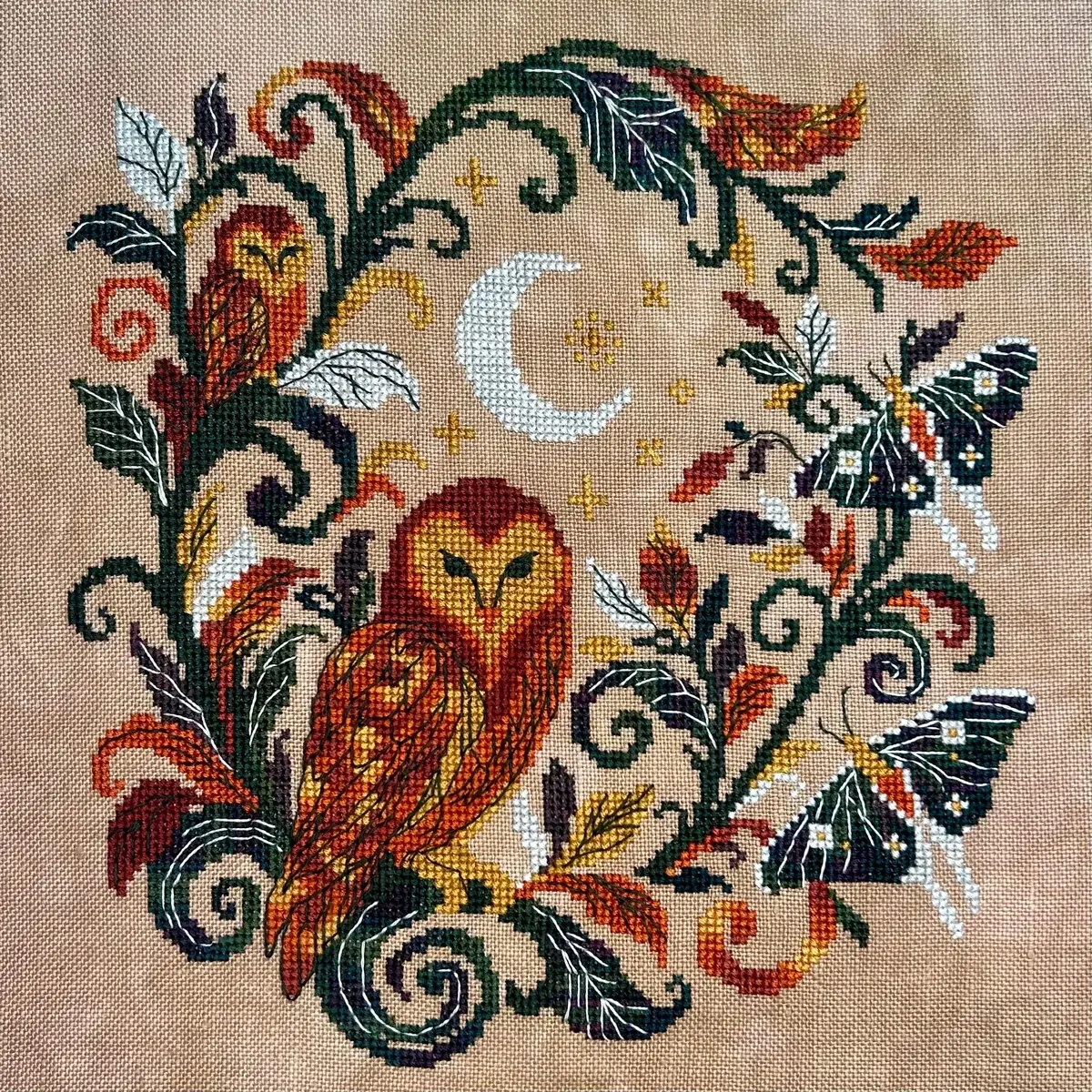 Mystical Owls by The Stitchin' Kitten -Chart