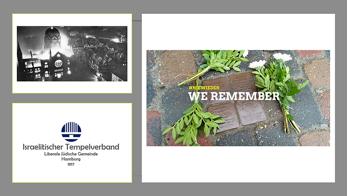 In Andenken an die Reichspogromnacht am 09. November 1938