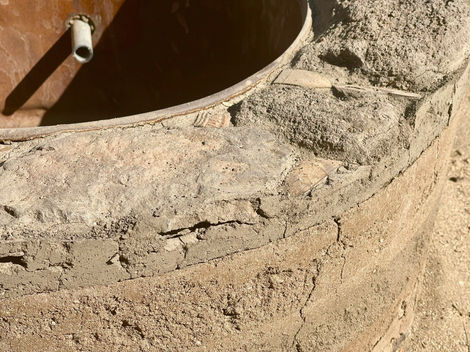 Close-Up of Fire Pit