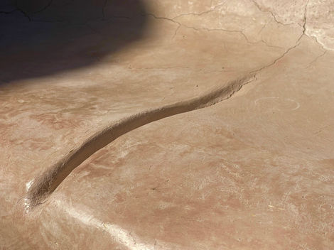 Close-Up of Drainage Channels