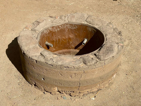 Rammed Earth Fire Pit