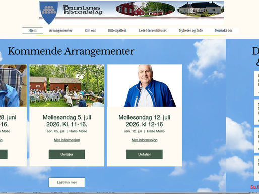 Nyheter og Arrangementer - Nå Lettere Tilgjengelig på Forsiden