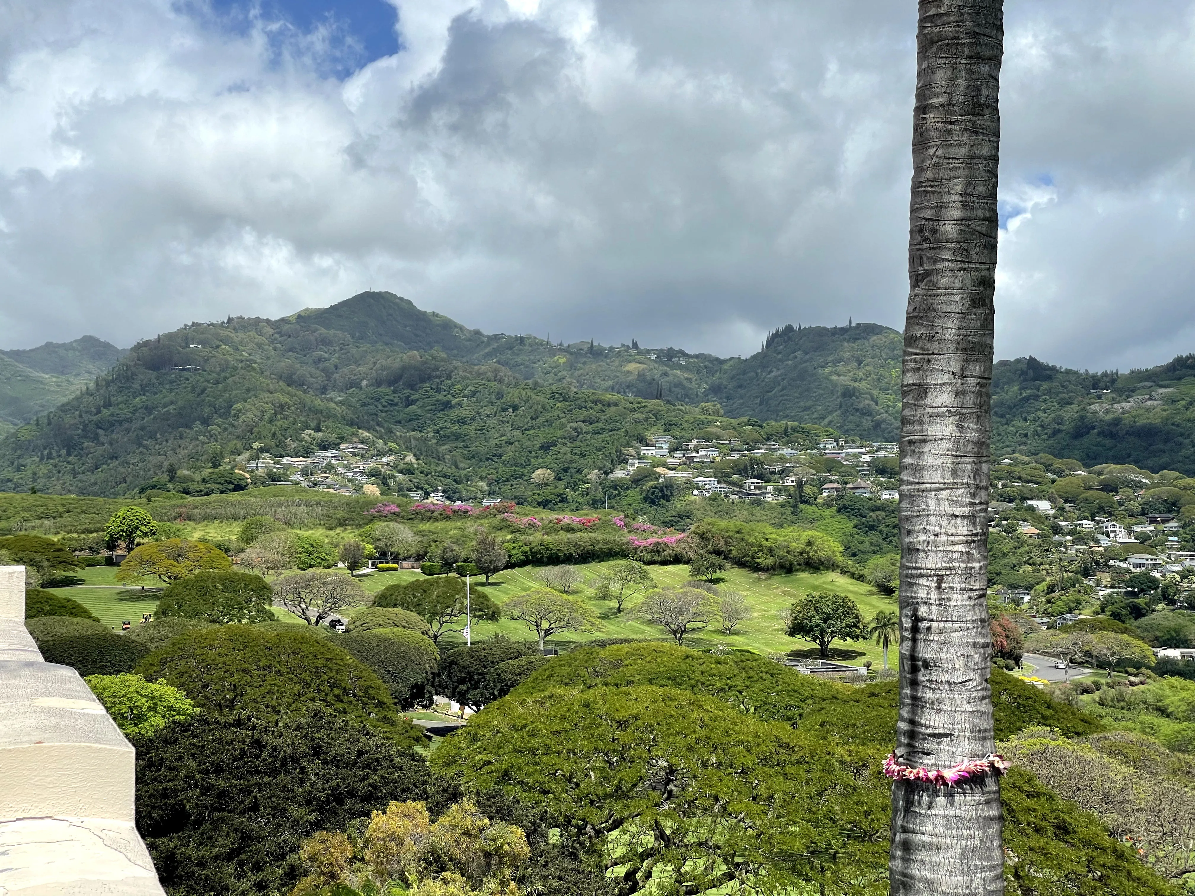 Beautiful mountainside scenery in Hawaii. 