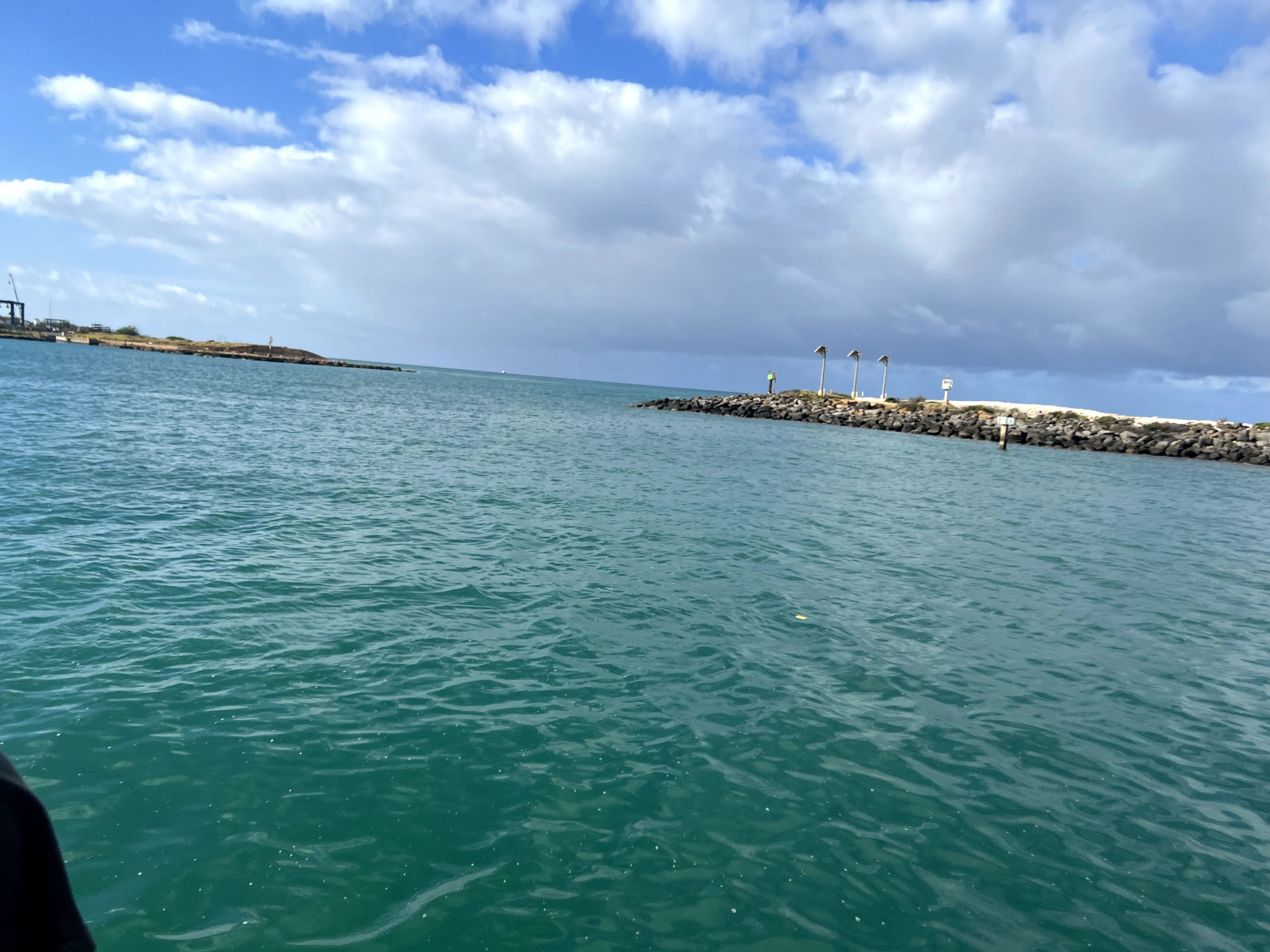 View from boat, before snorkeling in Hawaii, Ko Olina Ocean Adventures.