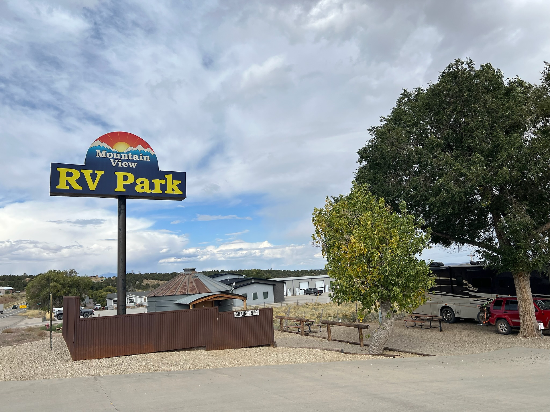 Mountain View RV Park in Monticello, Utah — family-friendly campground with full hookups, scenic views, and easy access for RV travelers exploring southern Utah’s red rock landscapes and Monument Valley region on The TinMan Adventures road trip.