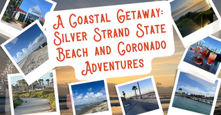 Scenic view of Silver Strand State Beach in Coronado, California, with the Pacific Ocean and sandy shoreline.