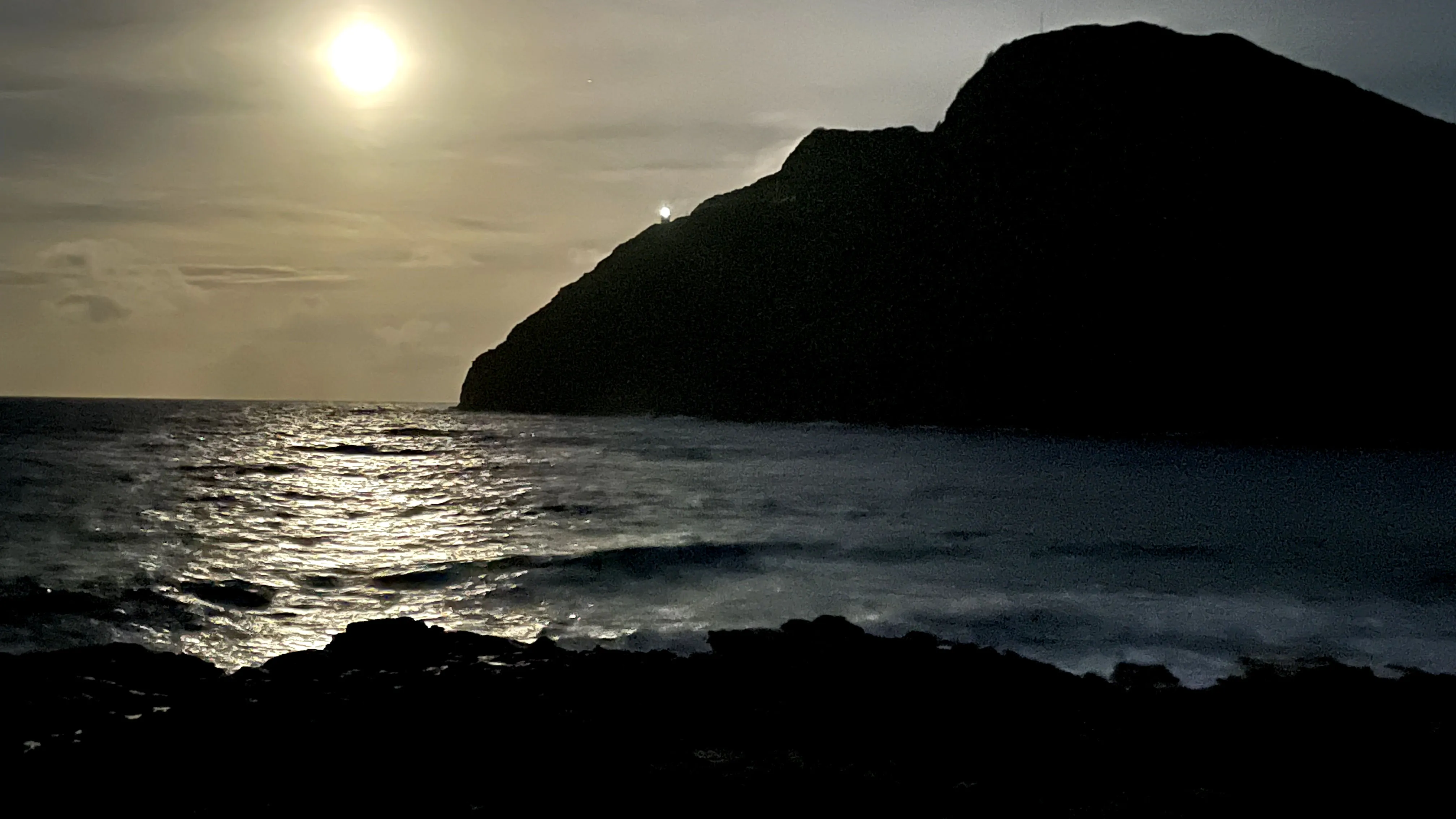 Sunset in Hawaii. 