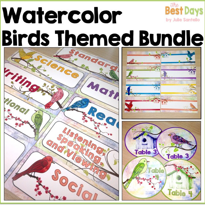 WatercolorBirdDecor