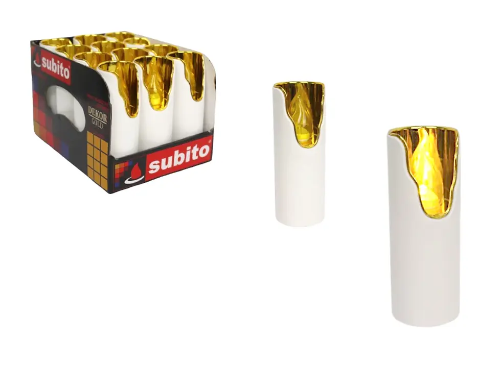 Miniatyrbild: Batteriljus med flamma, blinkande