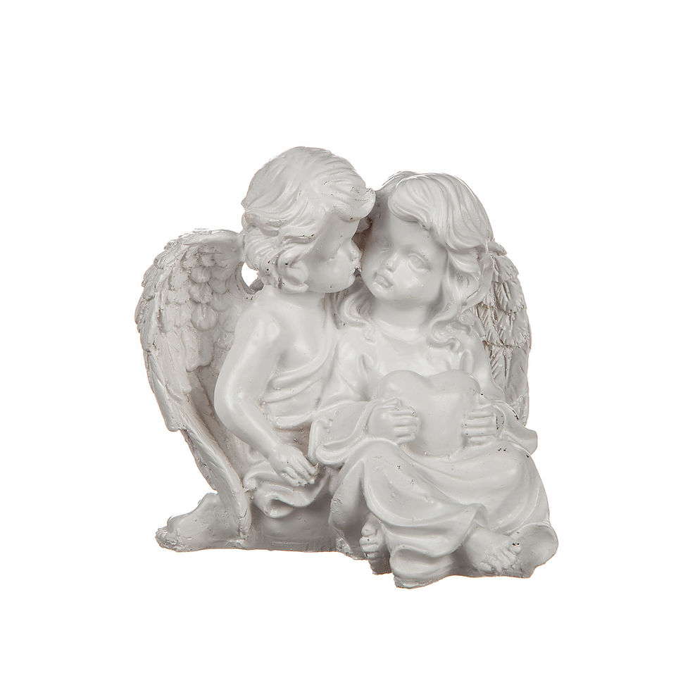 Miniatyrbild: Ängel par i polystone