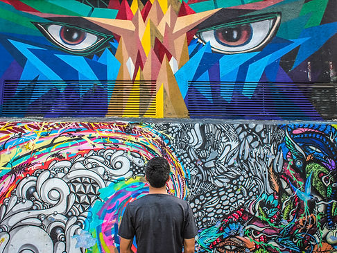 Graffiti-Augen