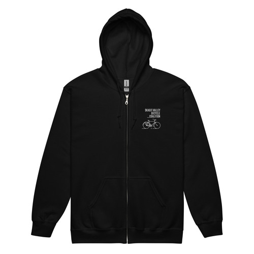 Skagit Valley Bicycle Coalition Unisex Zip Hoodie | Skagit Valley