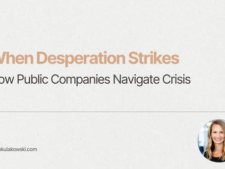 When Desperation Strikes: How Public Companies Navigate Crisis
