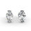 Thumbnail: Lab Grown Oval Moissanite Diamond Earrings  7 x 5 mm