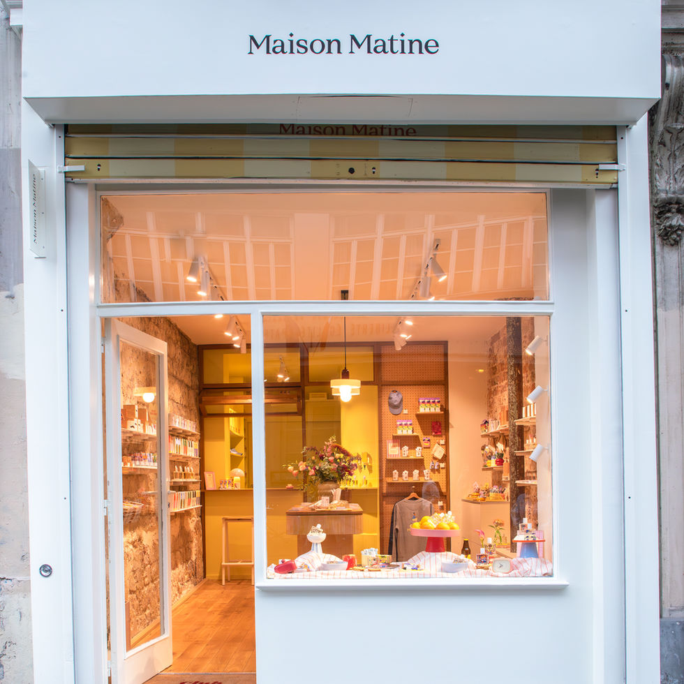 Façade de la boutique Maison Matine à Paris