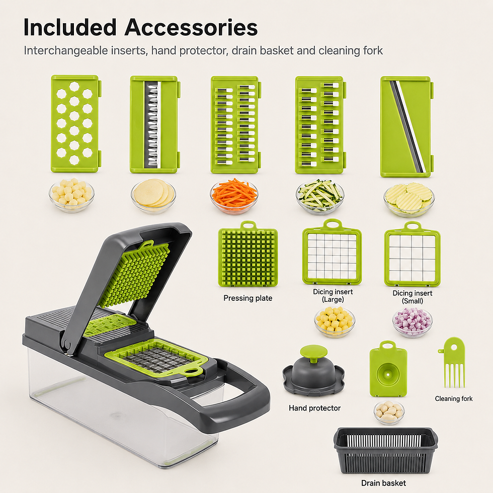 Thumbnail: 12-in-1 Vegetable Chopper & Slicer