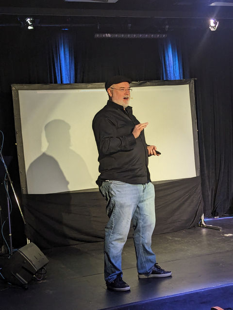 A person stage at SALA