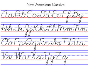 Cursive Alphabet