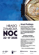 HRADOZÁMECKÁ NOC 2026: prohlídky hradu Potštejn na téma „Zpátky časem“