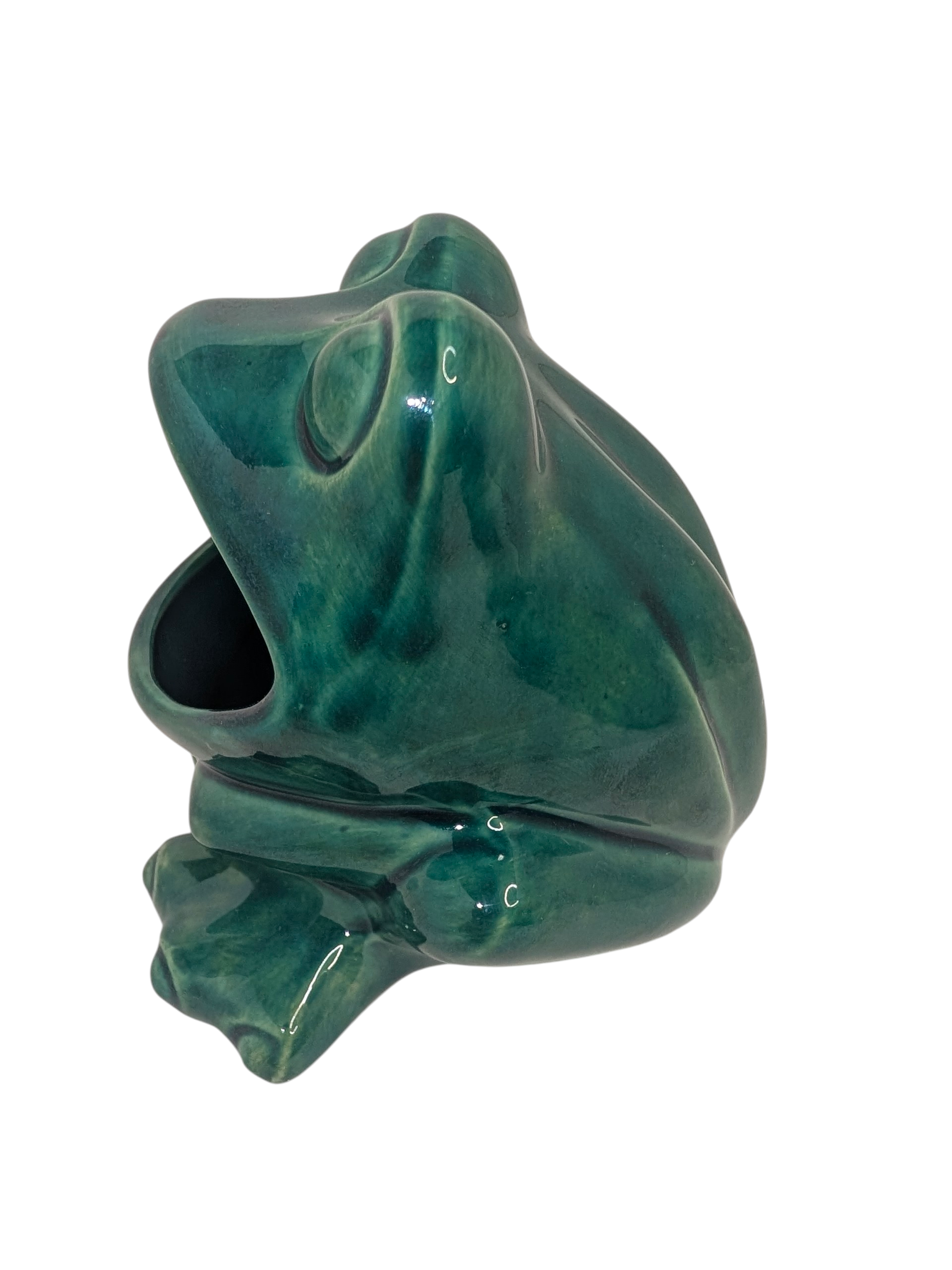 Retro Frog Scrubby - Bluegrass Green glaze
