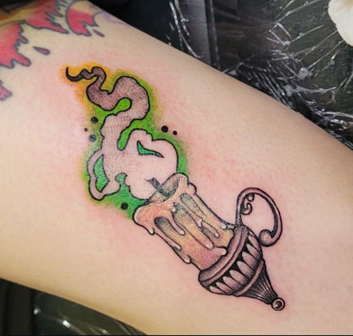 mystic candle tattoo