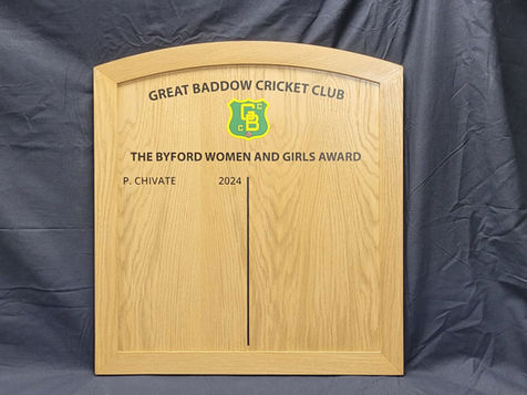 Great Baddow Cricket Club Honours Board