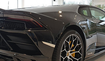 exotic sports car in secure car storage