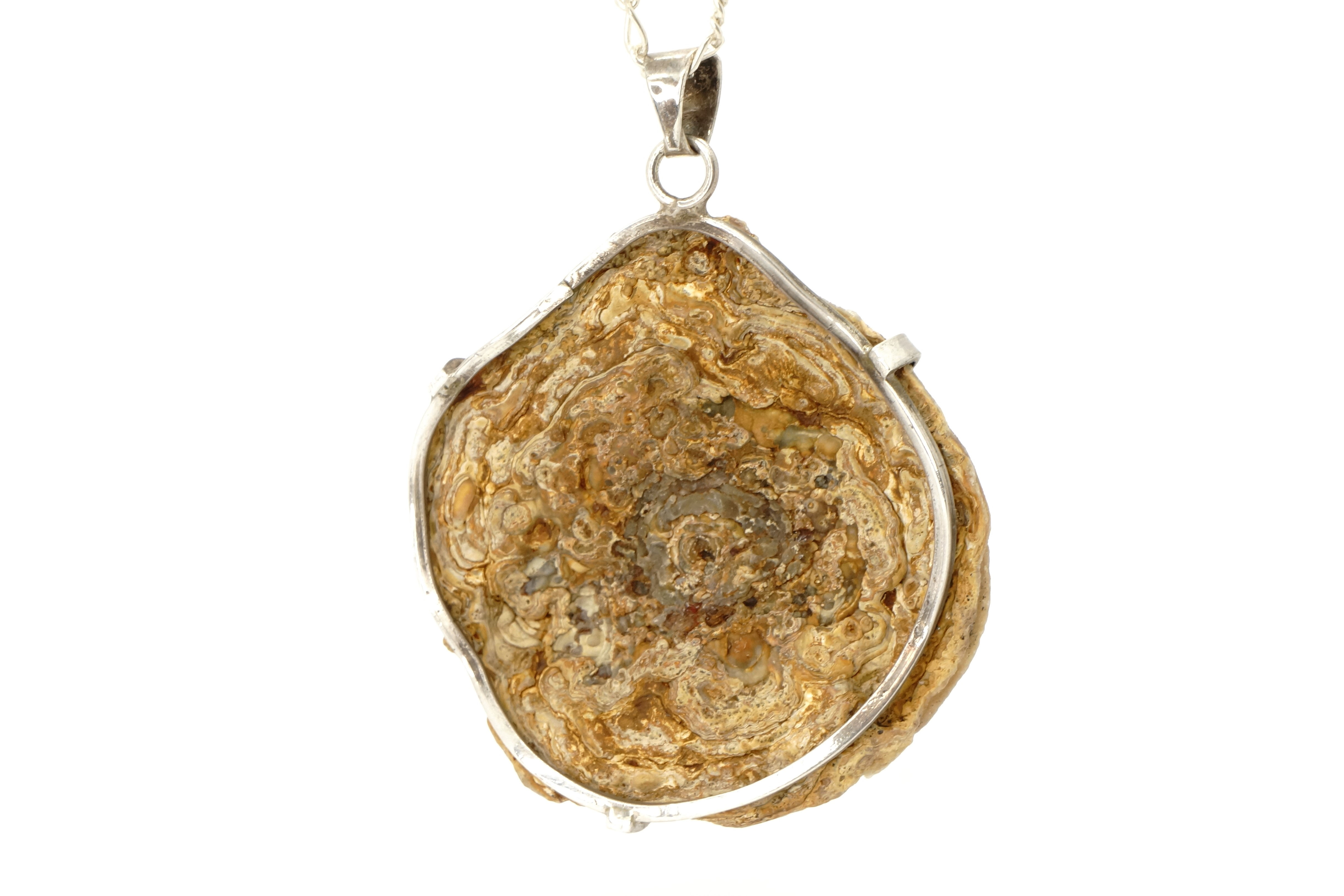 A Small Treasure from Israel with Love, Attached to A 925 Sterling Silver Neckla