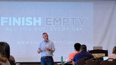 Begin Empty, Finish Full…