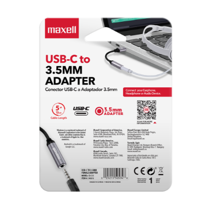 Miniatura: ADAPTADOR MAXELL CB-C35 USB-C A 3.5MM