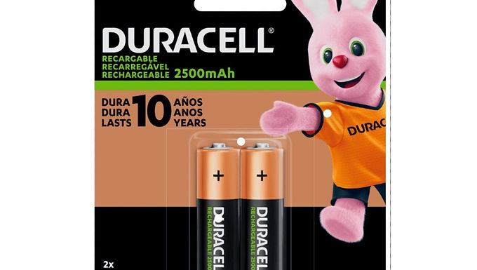 PILA DURACELL AA RECARGABLE BP2 2500mAh