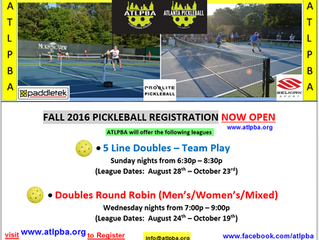 Fall Pickleball Registration is OPEN!