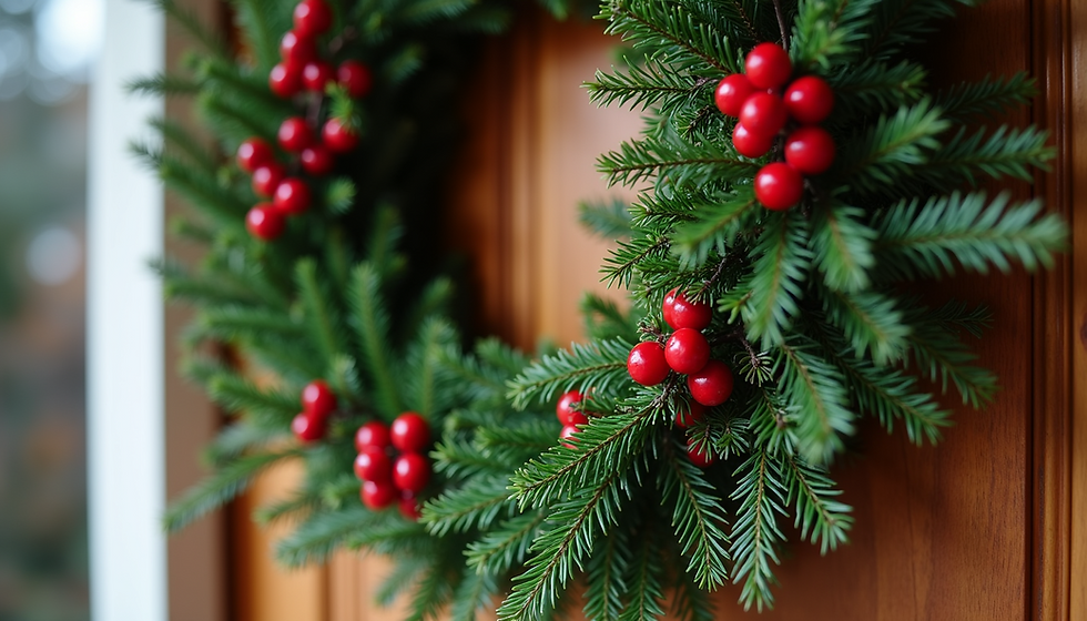 Julens blomster og kranse. Hvad er i sæson lige nu.